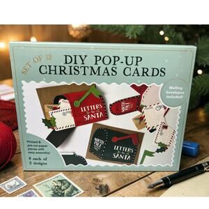 Unopened "Up With Paper" DIY Pop-Up Christmas Cards Kit